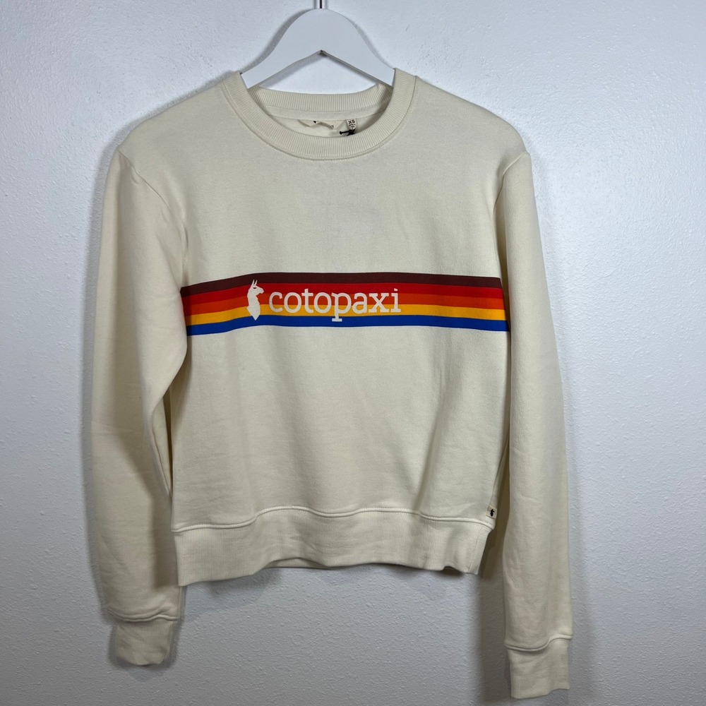 NWT Cotopaxi On The Horizon Crewneck Sweatshirt Womens XS Casual TINY SPOT